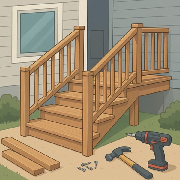 Comment poser un escalier extérieur en bois Comment poser un escalier extérieur en bois