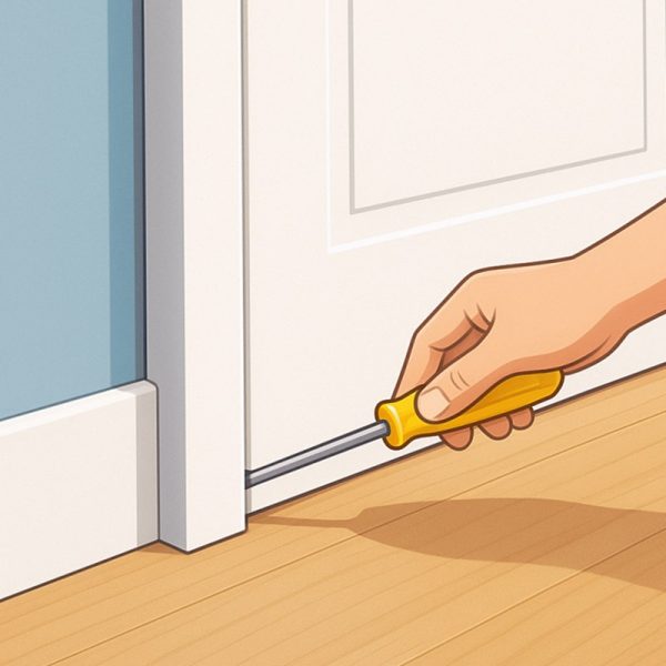 Comment régler une porte qui frotte au sol Comment régler une porte qui frotte au sol